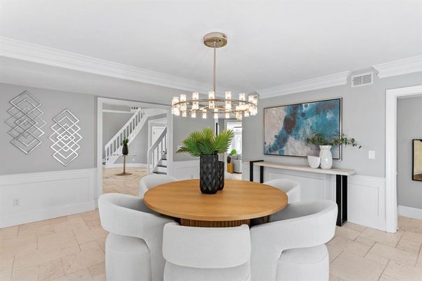 Dining room, Interior, Pendant Lights