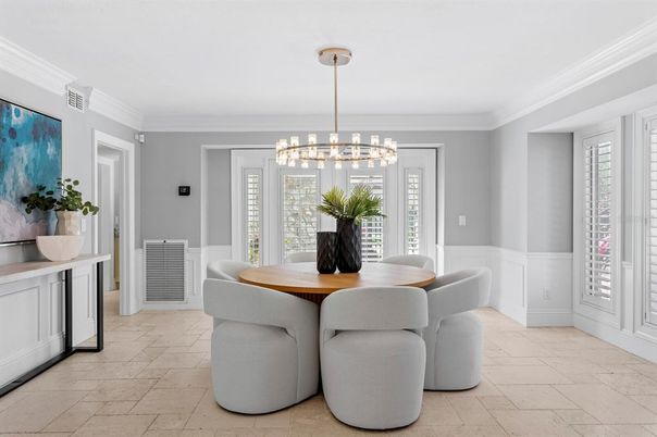 Dining room, Interior, Pendant Lights