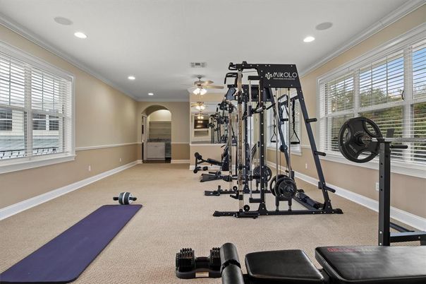 Fitness Equipment, Interior, Recessed Lighting