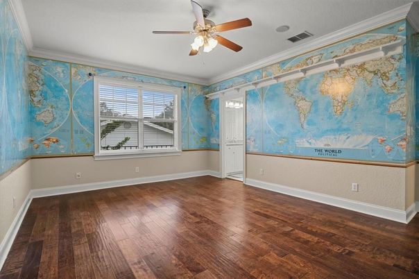 Empty room, Interior, Wood Texture Flooring