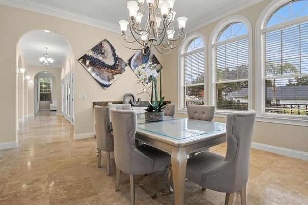 Chandelier, Dining room, Interior