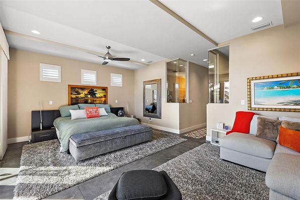 Bedroom, Interior, Recessed Lighting