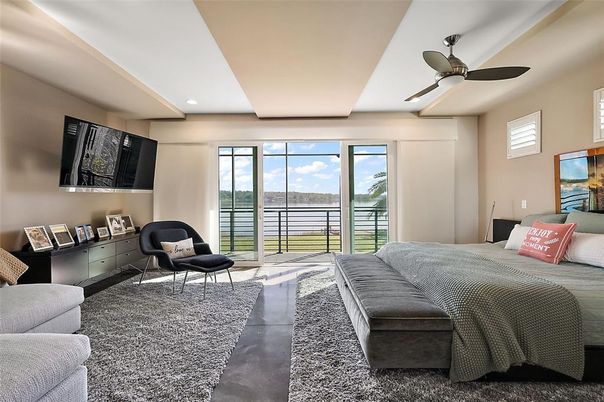 Bedroom, Interior, Recessed Lighting