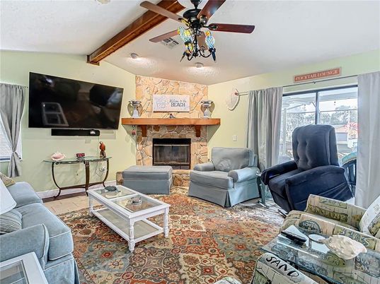 Fireplace, Interior, Living room, Wooden Beams
