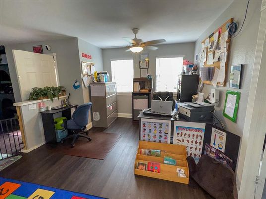 Home Office, Interior, Wood Texture Flooring