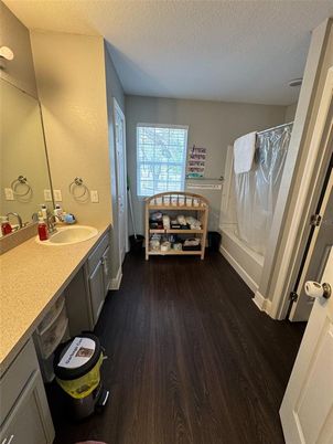 Bathroom, Interior, Wood Texture Flooring