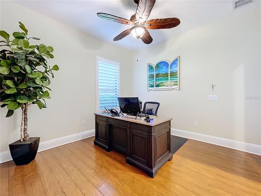Home Office, Interior, Wood Texture Flooring