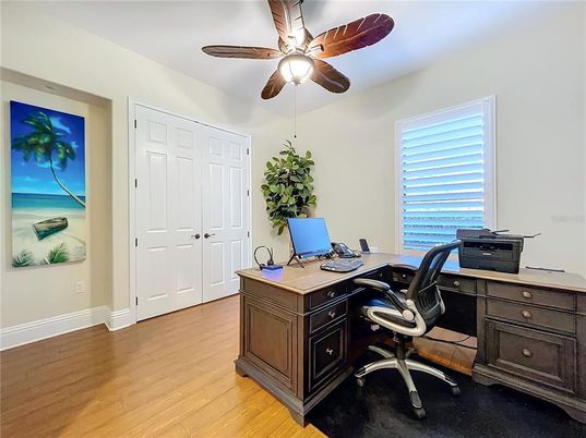 Home Office, Interior, Wood Texture Flooring
