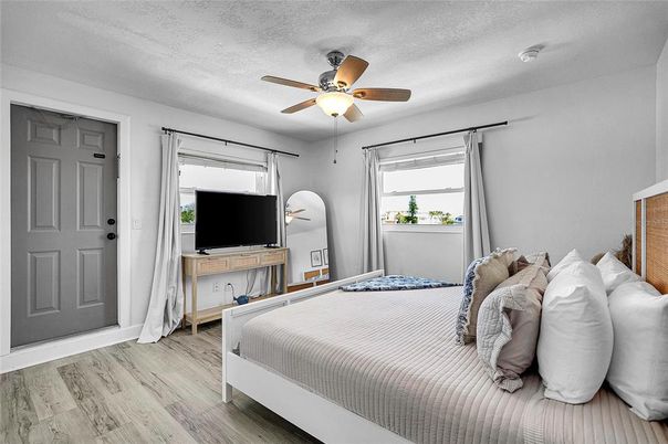 Bedroom, Interior, Wood Texture Flooring