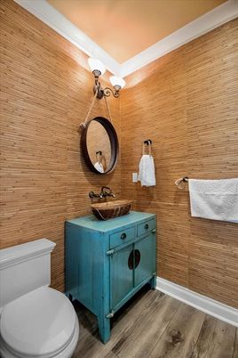 Bathroom, Interior, Wood Texture Flooring