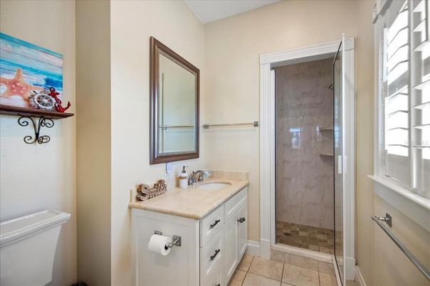 Bathroom, Glass Shower, Interior, Marble Walls
