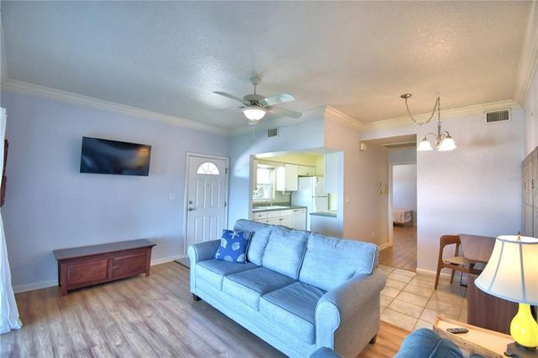 Interior, Living room, Pendant Lights, Wood Texture Flooring