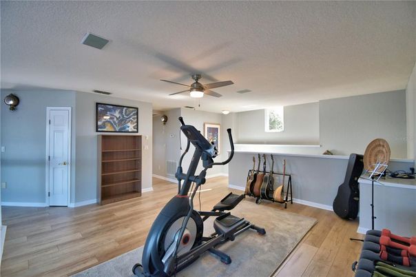 Fitness Equipment, Interior, Wood Texture Flooring
