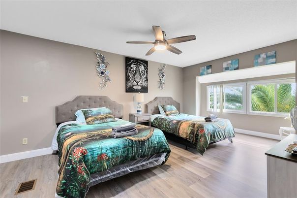 Bedroom, Interior, Wood Texture Flooring