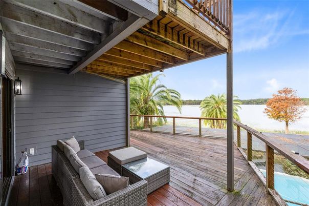 Exterior, Water, Wood Texture Flooring