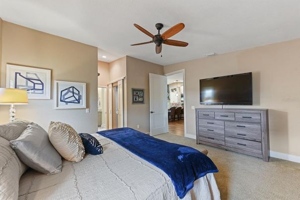 Bedroom, Interior, Recessed Lighting