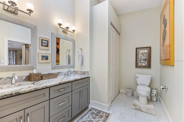 Bathroom, Dual Sink Vanities, Interior, Marble