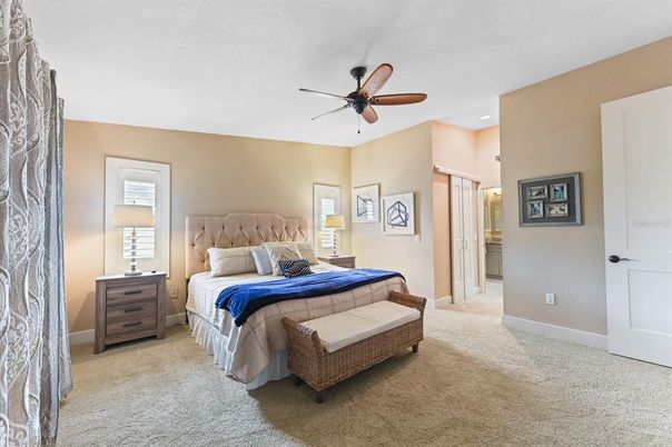 Bedroom, Interior, Recessed Lighting