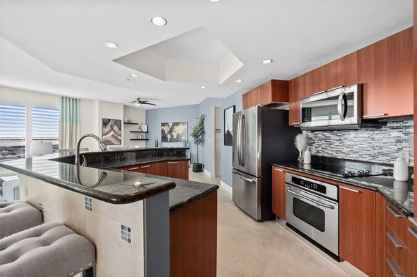 Interior, Kitchen, Recessed Lighting, Stainless Steel Appliances