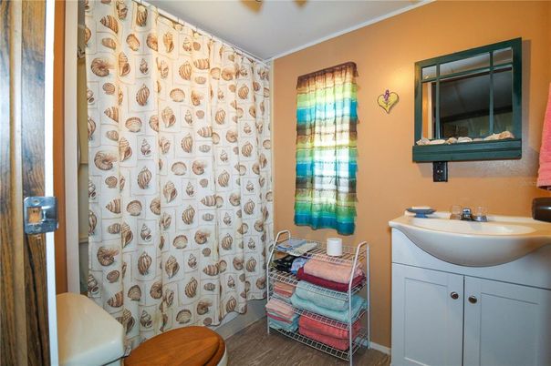 Bathroom, Interior, Wood Texture Flooring