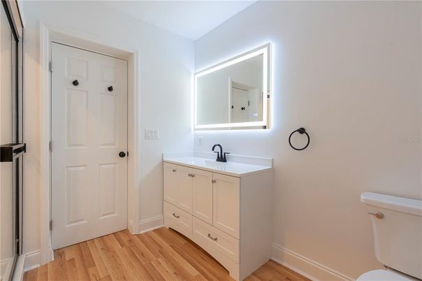 Bathroom, Interior, Wood Texture Flooring