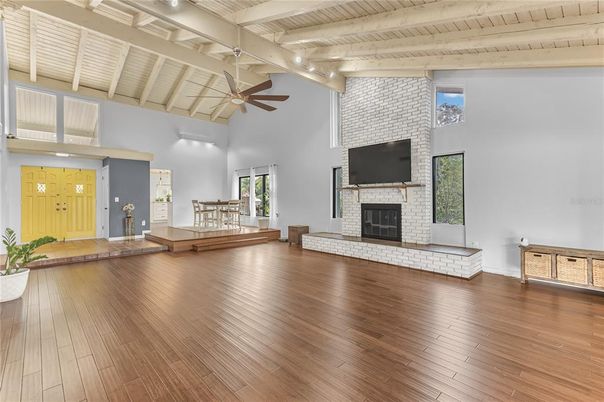 Fireplace, Interior, Wooden Beams, Wooden Ceilings, Wood Texture Flooring