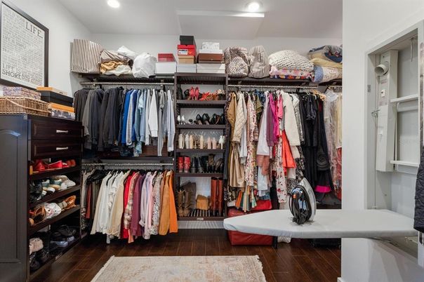 Interior, Recessed Lighting, Walk-in Closets, Wood Texture Flooring