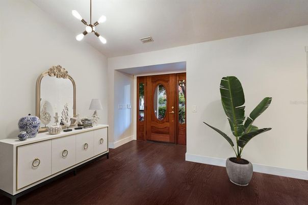 Interior, Pendant Lights, Wood Texture Flooring