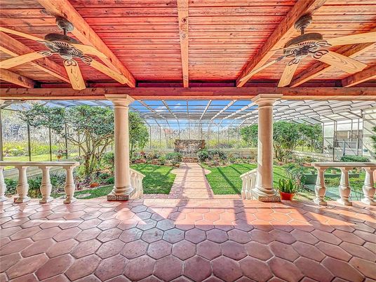 Backyard, Exterior, Sun Room, Wooden Beams, Wooden Ceilings