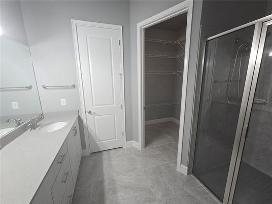 Bathroom, Dual Sink Vanities, Glass Shower, Interior, Walk-in Closets