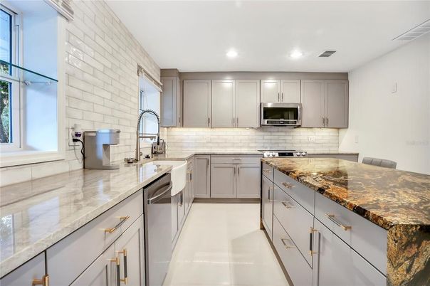 Interior, Kitchen, Recessed Lighting, Stainless Steel Appliances