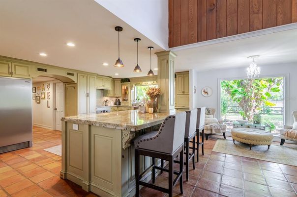 Chandelier, Interior, Kitchen, Pendant Lights, Recessed Lighting, Stainless Steel Appliances