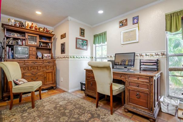 Home Office, Interior, Recessed Lighting