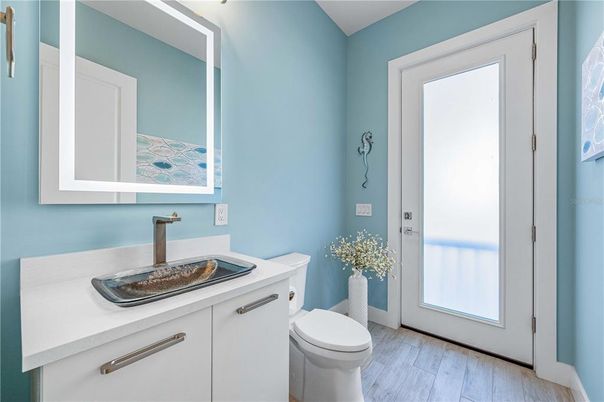 Bathroom, Interior, Wood Texture Flooring