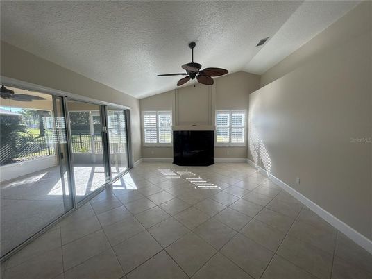 Empty room, Fireplace, Interior
