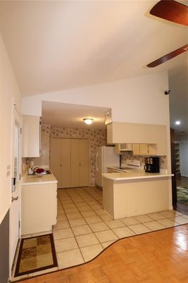 Interior, Kitchen, Wood Texture Flooring