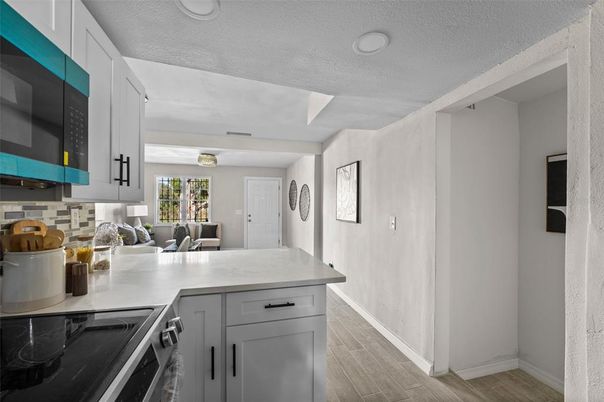 Interior, Kitchen, Wood Texture Flooring