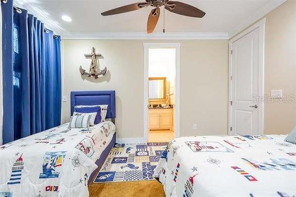 Bedroom, Interior, Recessed Lighting