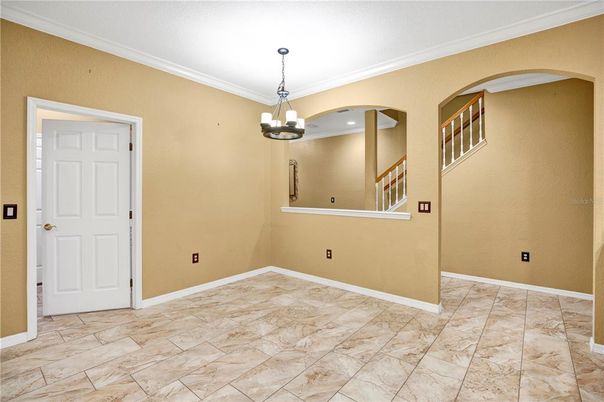 Empty room, Interior, Pendant Lights, Recessed Lighting