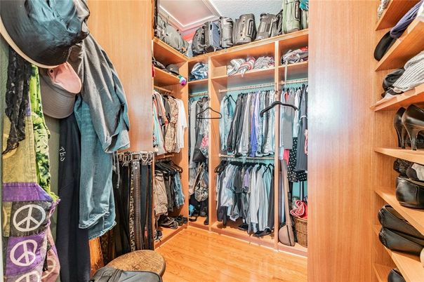 Interior, Walk-in Closets, Wood Texture Flooring