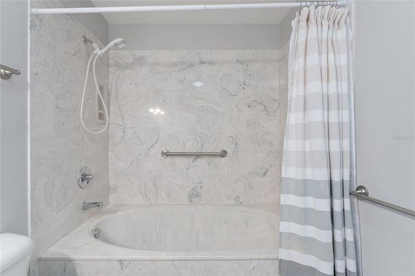 Bathroom, Glass Shower, Interior, Marble Walls