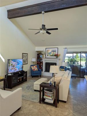 Fireplace, Interior, Living room, Wooden Beams