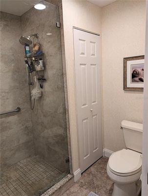 Bathroom, Glass Shower, Interior, Marble Walls, Recessed Lighting