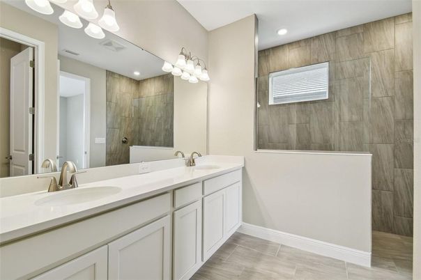 Bathroom, Dual Sink Vanities, Interior, Recessed Lighting