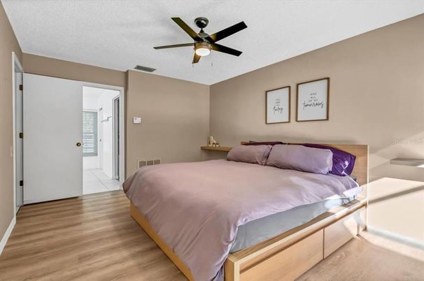 Bedroom, Interior, Wood Texture Flooring