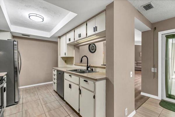 Interior, Kitchen, Wood Texture Flooring
