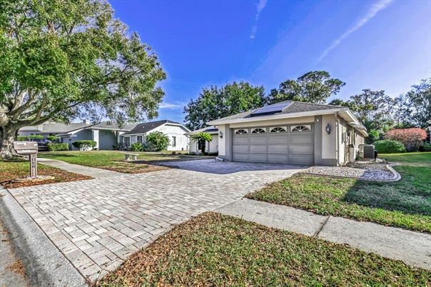 Attached, Exterior, Facade, Solar Panels, Ranch