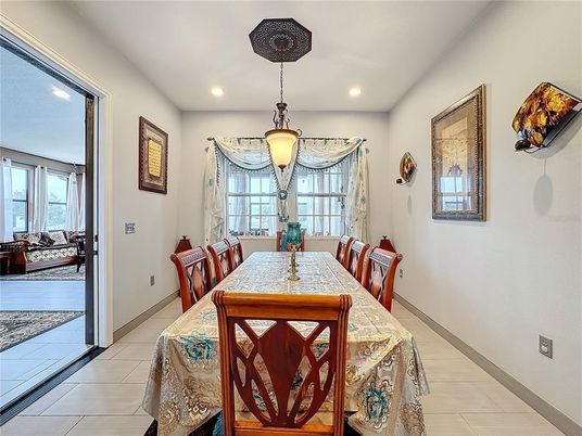 Dining room, Interior, Pendant Lights, Recessed Lighting