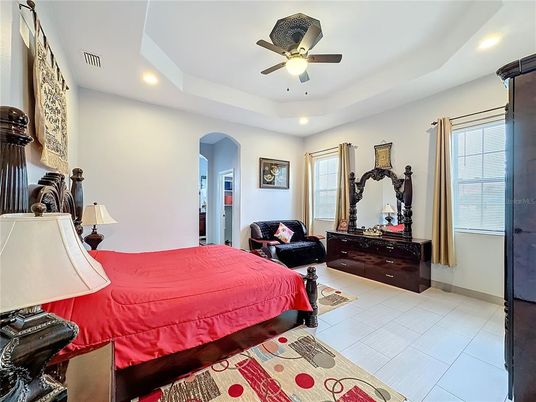 Bedroom, Interior, Recessed Lighting