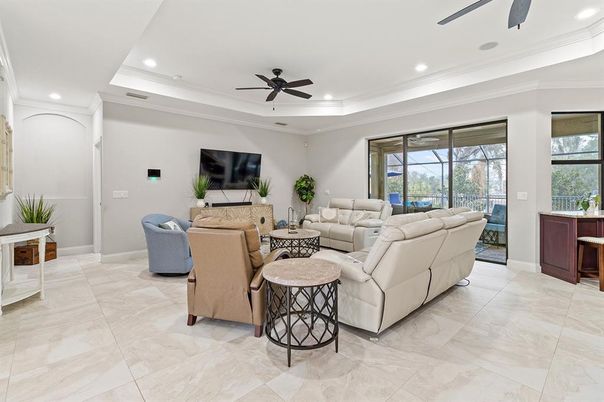 Interior, Living room, Recessed Lighting